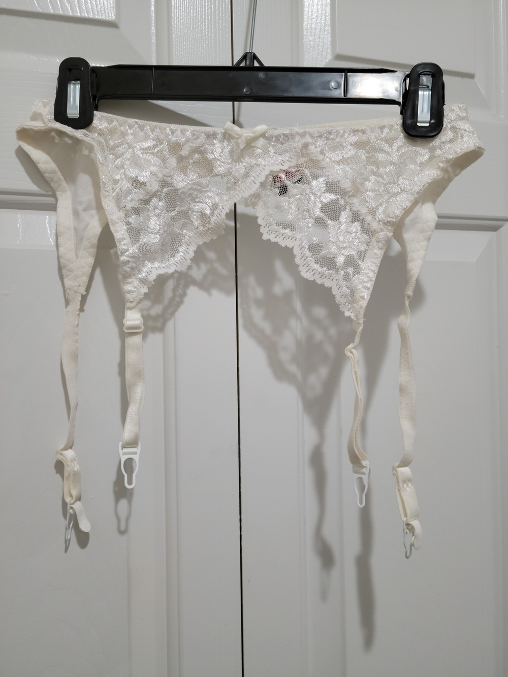 Vintage Lovers Lane White Lace Garter Belt